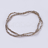 Electroplate Glass Beads Strands GLAA-F078-FP05-2