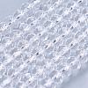 Crystal Glass Beads Strands GLAA-D032-3.5x2.5-01-1
