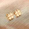 304 Stainless Steel Stud Earrings EJEW-Z098-06G-2
