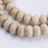 Natural Petrified Wood Beads Strands G-P354-07-8x5mm-3