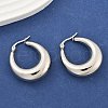 Non-Tarnish 304 Stainless Steel Chunky Hoop Earrings for Women EJEW-F280-06E-P-4