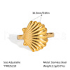 Ocean Themes Stainless Steel Adjustable Cuff Rings for Women VG5206-9-2