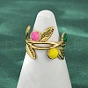 304 Stainless Steel Adjustable Cuff Rings RJEW-Q015-03G-B-4