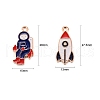 20Pcs 2 Style Zinc Alloy Enamel Pendants ENAM-LS0001-17G-4