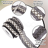 BENECREAT Grenadine Mesh Lace Trim with Plastic Pearl OCOR-BC0007-32B-4