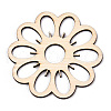 Unfinished Natural Poplar Wood Filigree Joiners Links WOOD-TAC0012-07-2