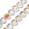 Faceted Glass Beads Strands EGLA-E030-01G-1