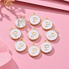 Golden Plated Alloy Charms X-ENAM-S118-01P-5