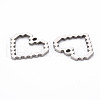 Non-Tarnish 201 Stainless Steel Pendants STAS-N088-29P-NR-2