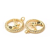 Brass Micro Pave Cubic Zirconia Pendants KK-H441-26G-3