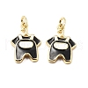 Brass Enamel Charms KK-L237-026G-2