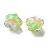 Gradient Color Transparent Hand-drawed Acrylic Beads TACR-P012-01B-11-2