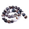 Dyed & Heated Natural Agate Round Beads Strands G-E230-01-14mm-3