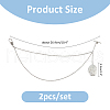 Brass Oval Locket Pendant Decotations HJEW-FH00037-2