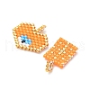 2Pcs Handmade Loom Pattern MIYUKI Glass Seed Beads PALLOY-MZ00607-03-3