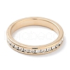 Brass Micro Pave Cubic Zirconia Finger Rings for Women KK-C077-12G-2