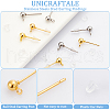 Unicraftale 200Pcs 2 Styles Iron & 304 Stainless Steels Stud Earring Findings FIND-UN0003-46-5