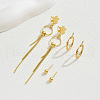 Stainless Steel Retro Chinese Style Floral Tassel Earring Sets OC2286-3