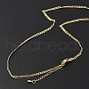 Brass Curb Chains Necklaces for Women NJEW-D302-39G-3