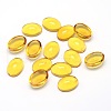 K9 Glass Cabochons Oval Flat Back Cabochons GGLA-L002D-03-2