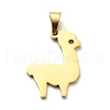 304 Stainless Steel Pendants STAS-D036-11G-1