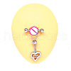 316L Surgical Stainless Steel Crystal Rhinestone Nipple Barbells WG8EFD8-03-1
