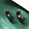 304 Stainless Steel Polishing Hoop Earrings EJEW-M106-01E-EB-3