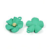 Spray Painted Alloy Pendants PALLOY-N0147-03F-2