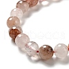 Natural Hematoid Quartz/Ferruginous Quartz Beads Strands G-E571-33C-4