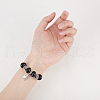 Natural Black Agate(Dyed & Heated) European Beads G-NB0001-72-6