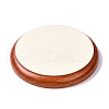 Flat Round Wood Pesentation Jewelry Bracelets Display Tray ODIS-P008-15C-01-2