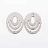 Tarnish Resistant 304 Stainless Steel Pendants STAS-L200-55P-1