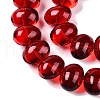 Transparent Electroplate Glass Beads Strands X-EGLA-N012-06A-3