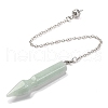 Natural & Synthetic Gemstone Pointed Dowsing Pendulums G-Q184-04P-3