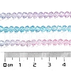 Transparent Painted Glass Beads Strands X1-DGLA-A034-T4mm-A22-3