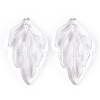 Transparent Glass Petal Beads GLAA-N001-18-4