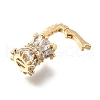 Brass Micro Pave Cubic Zirconia Donut Bails KK-U061-17G-2