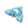 Acrylic Heart & Wings Charms PALLOY-JF03639-5