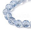 Electroplate Glass Beads Strands EGLA-L045-G-PL03-3