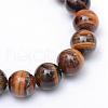 Round Natural Tiger Eye Bead Strands G-R345-4mm-25-2