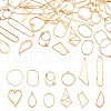 Alloy Open Back Bezel Pendants PALLOY-TA0001-72G-1