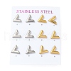 PVD Vacuum Plating 304 Stainless Steel Stud Earring EJEW-C099-03GP-1