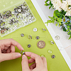 Unicraftale DIY Blank Dome Brooch Making Kit STAS-UN0052-95B-4