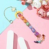 Electroplated Natural Quartz Pendant Decoration HJEW-JM02115-2