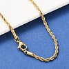 Unisex 304 Stainless Steel Rope Chain Necklaces X-STAS-D0002-33G-3