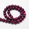 Natural Tiger Eye Bead Strands G-D840-54-8mm-04-2