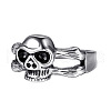 Tibetan Style Alloy Finger Rings FS-WG69790-01-4