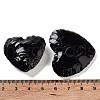 Mother's Day Gifts Hammered Natural Obsidian Healing Stones DJEW-NH0001-01-3