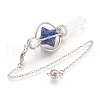Natural Lapis Lazuli Dowsing Pendulums KK-F756-06C-2