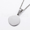 304 Stainless Steel Pendant Necklaces NJEW-J053-03P-3